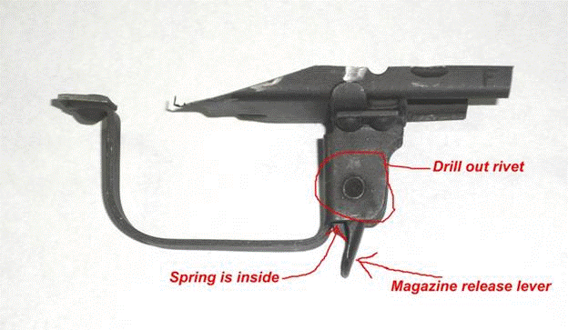 Image of the old trigger guard